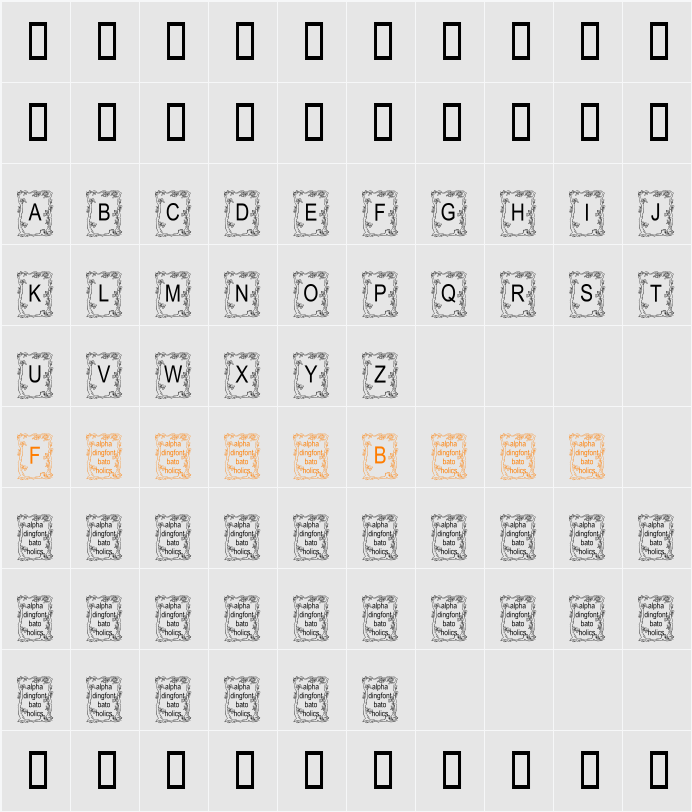 JLR Autumn2000 AH Character Map