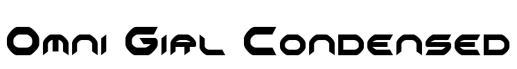 Omni Girl Condensed Font Image