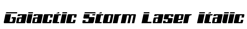 Galactic Storm Laser Italic