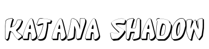 Katana Shadow Font Image