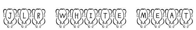 JLR White Meat Font Image
