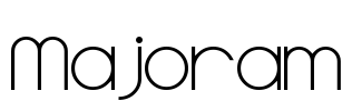 Majoram Font Image