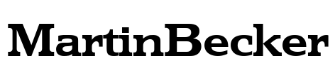 MartinBecker Font Image