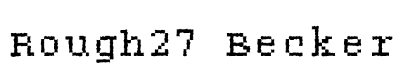 Rough27 Becker Font Image