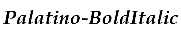 Palatino-BoldItalic