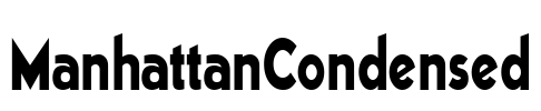 ManhattanCondensed Font Image
