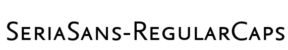 SeriaSans-RegularCaps Font Image