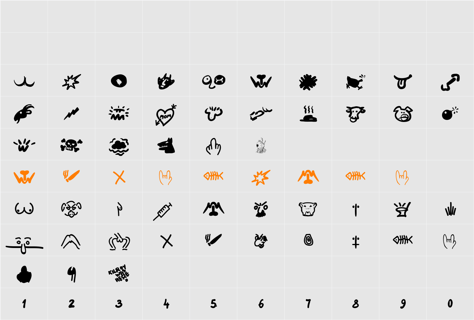 HardTalk Character Map