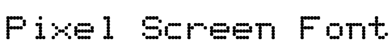 Pixel Screen Font