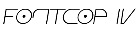 Fontcop IV Font Image