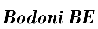 Bodoni BE Font Image