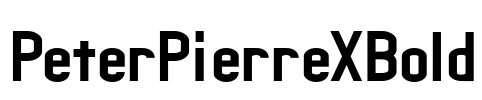 PeterPierreXBold Font Image