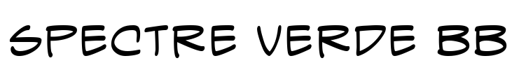 Spectre Verde BB Font Image