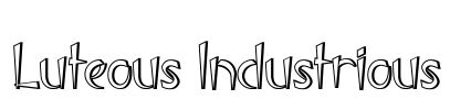 Luteous Industrious Font Image