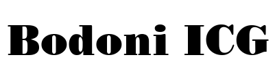 Bodoni ICG