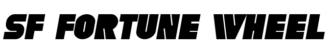 SF Fortune Wheel Font Image