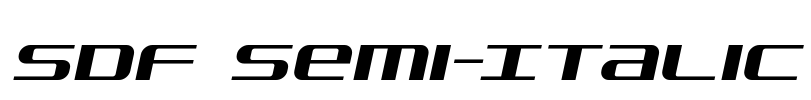 SDF Semi-Italic