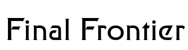 Final Frontier Font Image