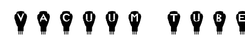 Vacuum Tube Font Image