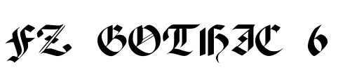 FZ GOTHIC 6 Font Image