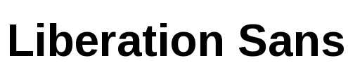 Liberation Sans Font Image