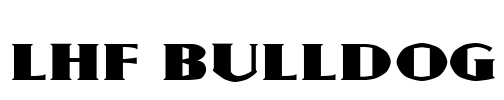 LHF Bulldog Font Image