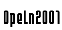 Opeln2001 Font Image