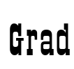 Grad Font Image