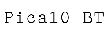 Pica10 BT Font Image