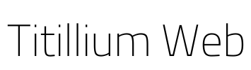 Titillium Web Font Image