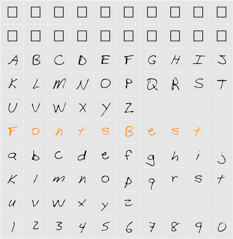 Stephen Character Map