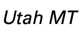 Utah MT Font Image
