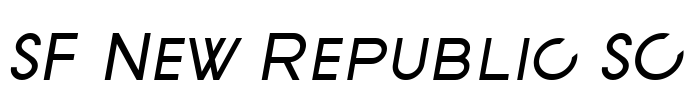 SF New Republic SC Font Image