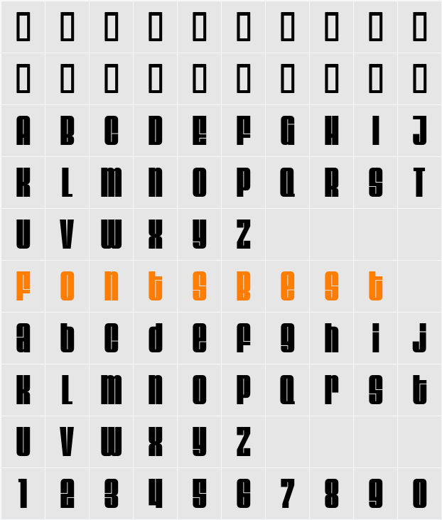 Velvenda Megablack Character Map
