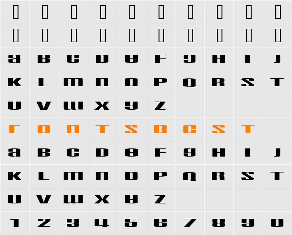 Taskeksem Character Map