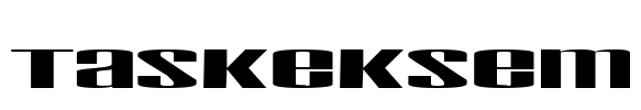 Taskeksem Font Image