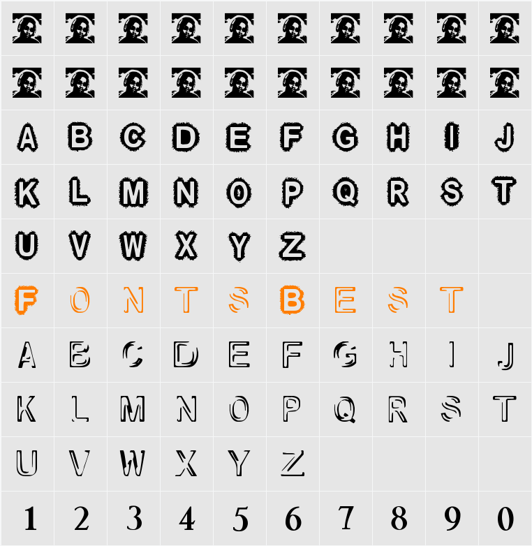 Raslani und so weiter Character Map