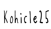Kohicle25 Font Image