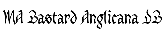 MA Bastard Anglicana DB Font Image