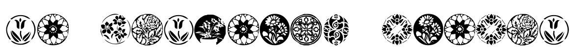 KR Fleurish Circle Font Image