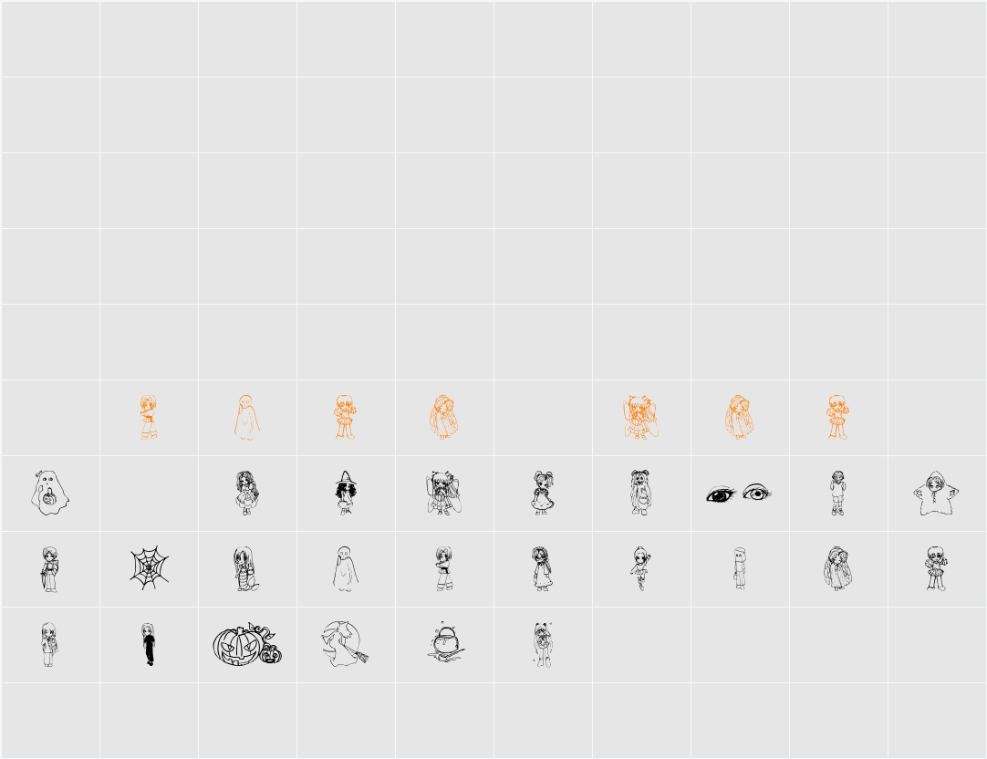 halloween2001 Character Map