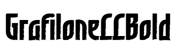 GrafiloneLLBold Font Image