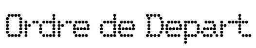 Ordre de Depart Font Image