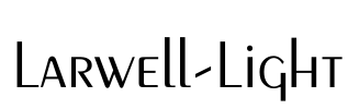 Larwell-Light Font Image