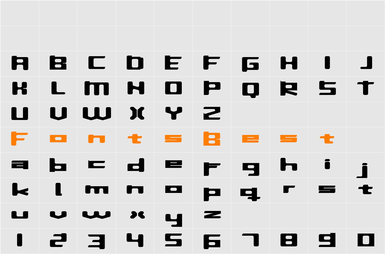 InavelTetka Cyr Character Map