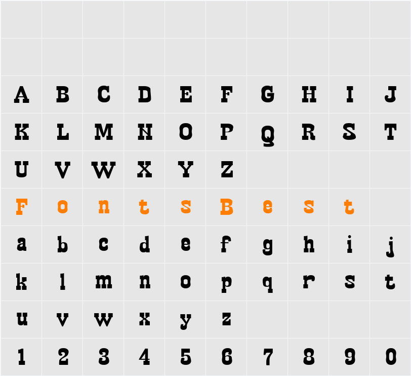 Egipet Character Map