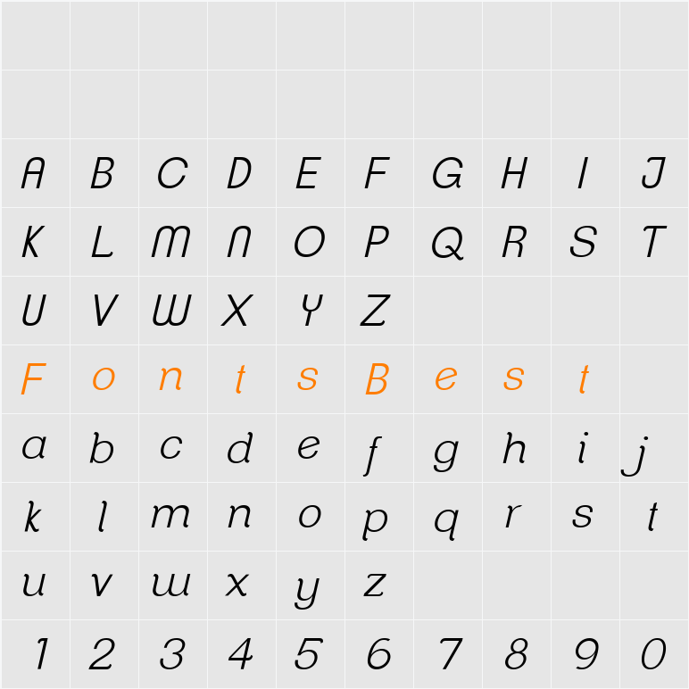 ClementePDaf Character Map