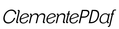 ClementePDaf Font Image