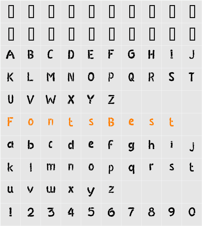 JI-Plaint Character Map