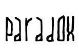 Paradox Font Image